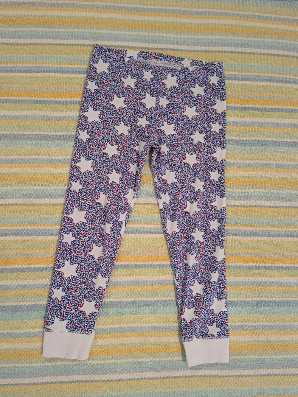⭐ Vineyard Vines Patriotic red/white/blue stars & whales pajama pants size 7